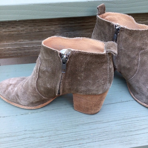 Madewell Women Genuin Leather Brown Booties , Ankle Boots - Picture 4 of 9